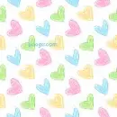 Pastel Scribble Hearts