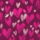 Pink Scribble Hearts