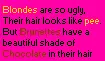 blonde vs brunette
