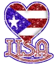 PUERTO RICANFLAG WITH LISA