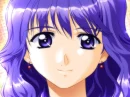 purple haired girl