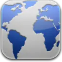 Blue Grey Worldmap