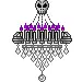 Goth chandelier