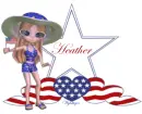 Patriotic girl - Heather