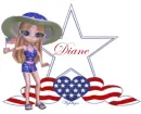 Patriotic girl - Diane
