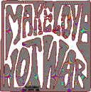 groovy animated flower power make love not war bee