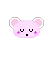 cute pink bear sleepy