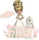 Girl in white gown