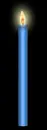Blue light candle