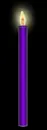 Purple candle