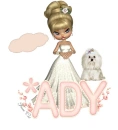 Girl with pink name