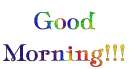 Rainbow Colored Good Morning