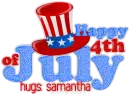 4th of july: hugs samantha