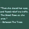 between the trees