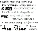 I'm Fine