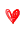 mini red heart