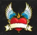 fire heart with wings