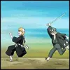 Ichigo running from Urahara