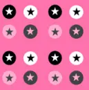 Pink/Black/Gray Stars