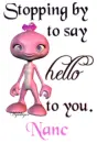 Stopping by to say hello