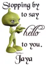 Stopping by to say hello