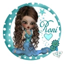 Girl in Turquoise frame-Roni