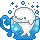 Mamegoma Seal in a teacup