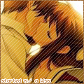 playful kiss