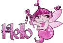 Purple fairy hello