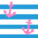 Pink and Blue Anchor