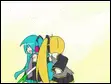 Neru Whacking Miku