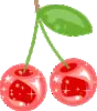 cherry glitter graphic