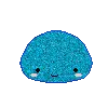 Blue Glitter Blob