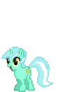 Jumping lyra pony