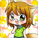 Cute anime catgirl