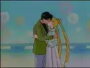 serena and darien beach kiss