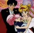 neo-queen serenity, king endymion, and rini
