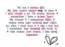 Not A Perfect Girl