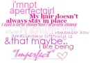 Not A Perfect Girl