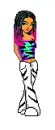 animal print doll