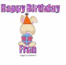 Happy  Birthday Fran