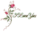 Roses with I love you