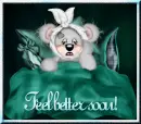 Sick Bear in bed