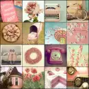 Vintage Pink Collage