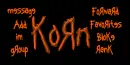 Korn Contact Table
