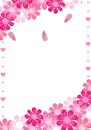 flower pink frame