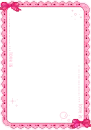 pink frame bow