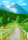 mountain drine scene