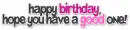 Happy Birthday