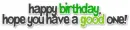 Happy Birthday